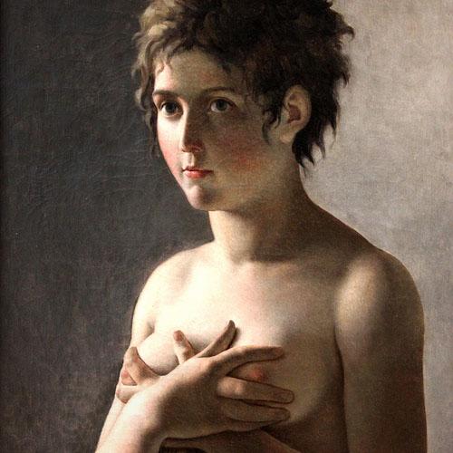 Pierre-Narcisse Guerin Jeune fille en buste oil painting picture